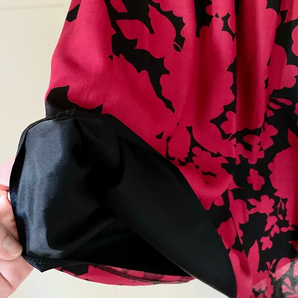 Red and black strapless Tibi dress - Picture 5 of 8